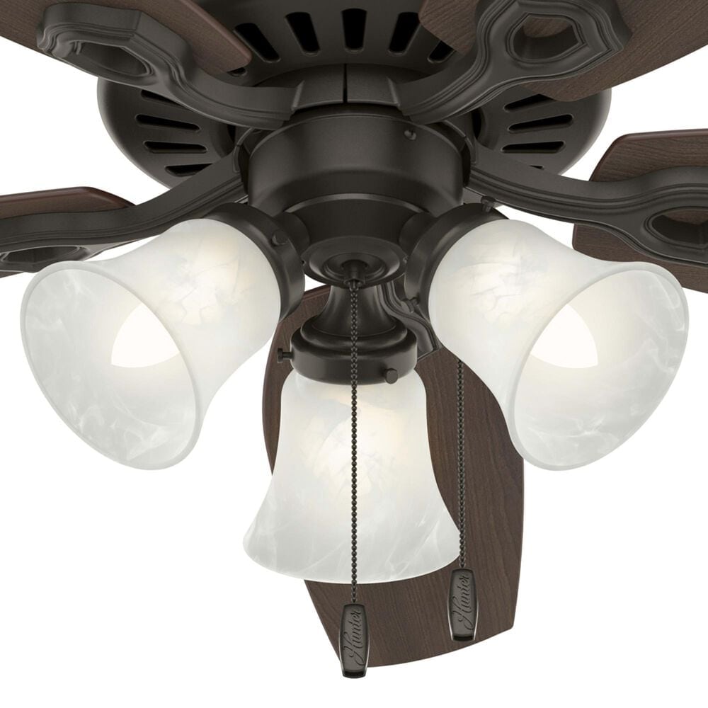 Hunter Builder Plus 52&quot; Ceiling Fan with Lights in New Bronze, , large