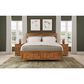 A-America Bandalier King Panel Bed in Warm Russet, , large