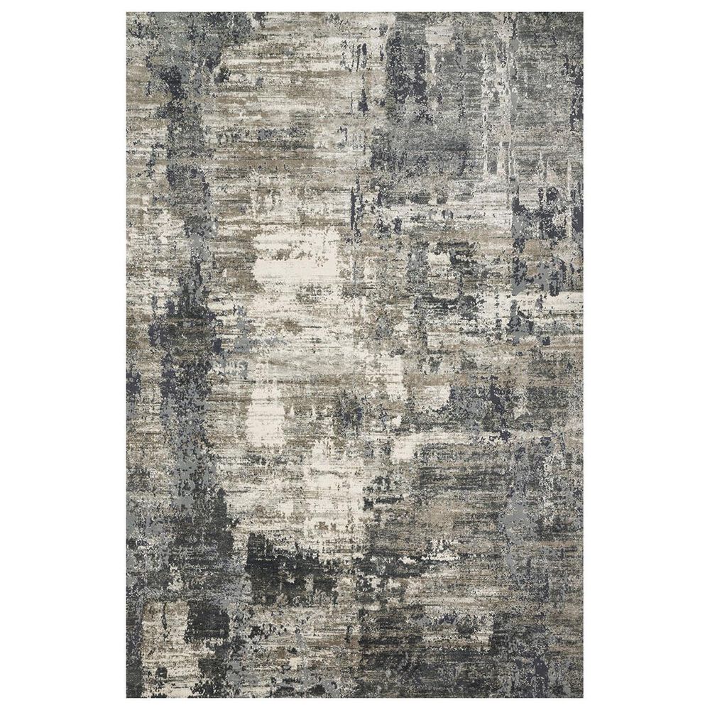 Loloi Cascade CAS-03 7"10" x 10"10" Ivory and Charcoal Area Rug, , large