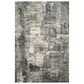 Loloi Cascade CAS-03 7"10" x 10"10" Ivory and Charcoal Area Rug, , large