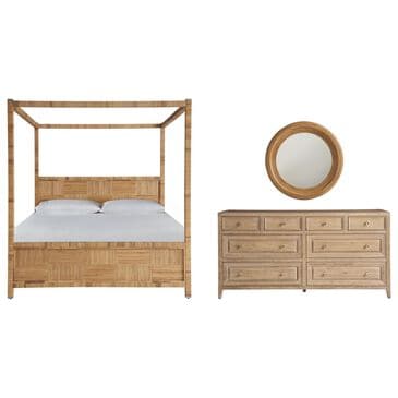 Universal Furniture Weekender 3-Piece King Canopy Bedroom Set in Natural and Sand Dune, , large