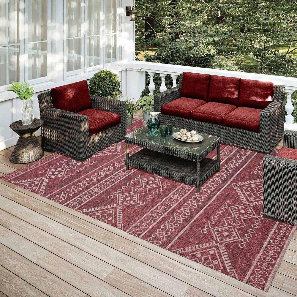 Dalyn Rug Company Sedona SN14 9&#39; x 12&#39; Paprika Indoor/Outdoor Area Performance Rug, , large