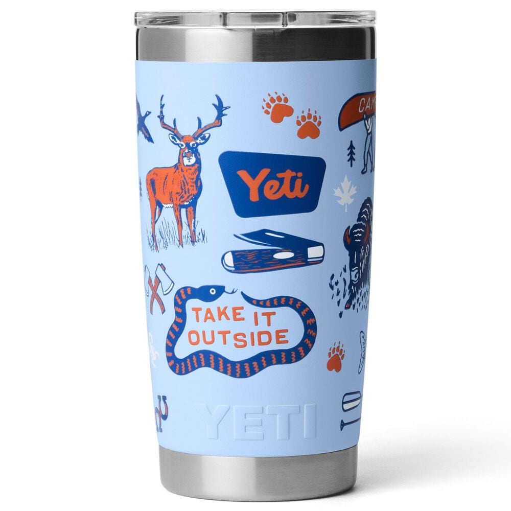 YETI Rambler 20 Oz Tumbler with MagSlider Lid in Big Sky Summer Camp, , large