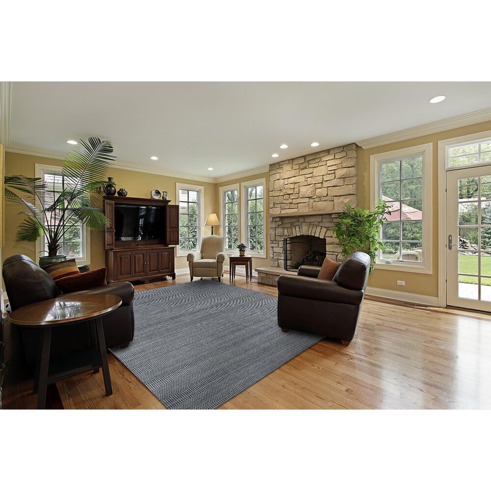Radici USA Alleanza 10&#39; x 14&#39; Charcoal Area Rug, , large