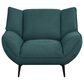 37B Acton Upholstered Flared Arm Chair in Teal Blue, , large