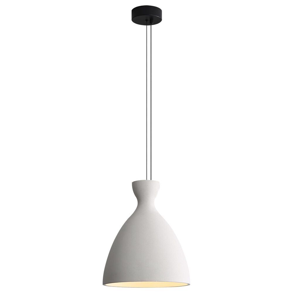 Golden Lighting Aethera 14" 1-Light LED Pendant in White Sandstone, , large