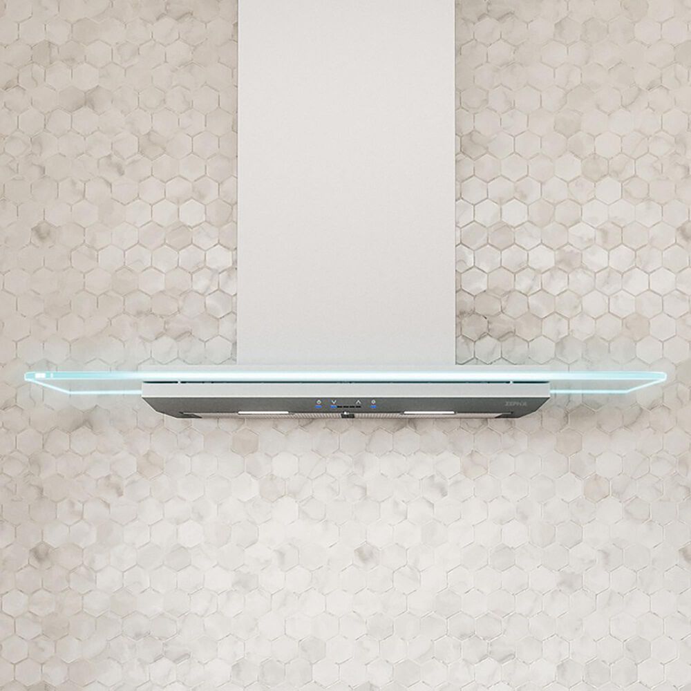 Zephyr Modena 30" Color Changing Wall Mount Chimney Range Hood in Stainless Steel, , large