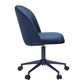 Linden Boulevard Velvet Desk Chair in Navy Blue, , large