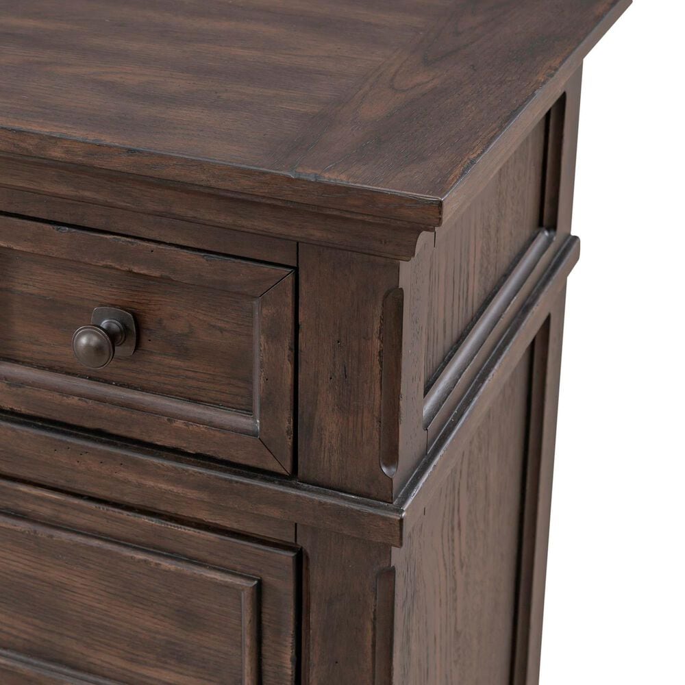 Belle Furnishings Paradise Valley 4-Piece King Bedroom Set in Saddle Brown, , large