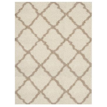 Safavieh Dallas Shag SGD257B-10 10" x 14" Ivory/Beige Area Rug, , large