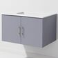 Lexora Home Geneva 30" Single Bathroom Vanity in Dark Grey with 2 cm White Quartz Top and Rectangular Sink, , large
