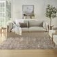 Nourison Sustainable Trends 5"3" x 7"3" Ivory and Mocha Area Rug, , large
