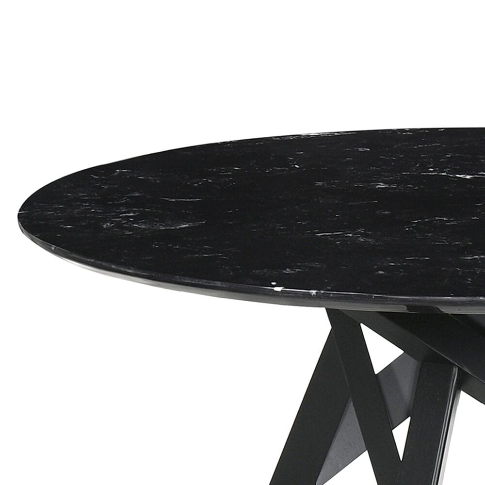 Blue River Venus and Varde 5-Piece Dining Set with Gray Cushion in Black, , large
