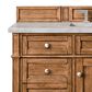 James Martin Vanities Brittany 48" Single Bathroom Vanity in Saddle Brown with 3 cm Eternal Jasmine Pearl Silestone Top, Rectangular Sink and FreePower Wireless Charger, , large