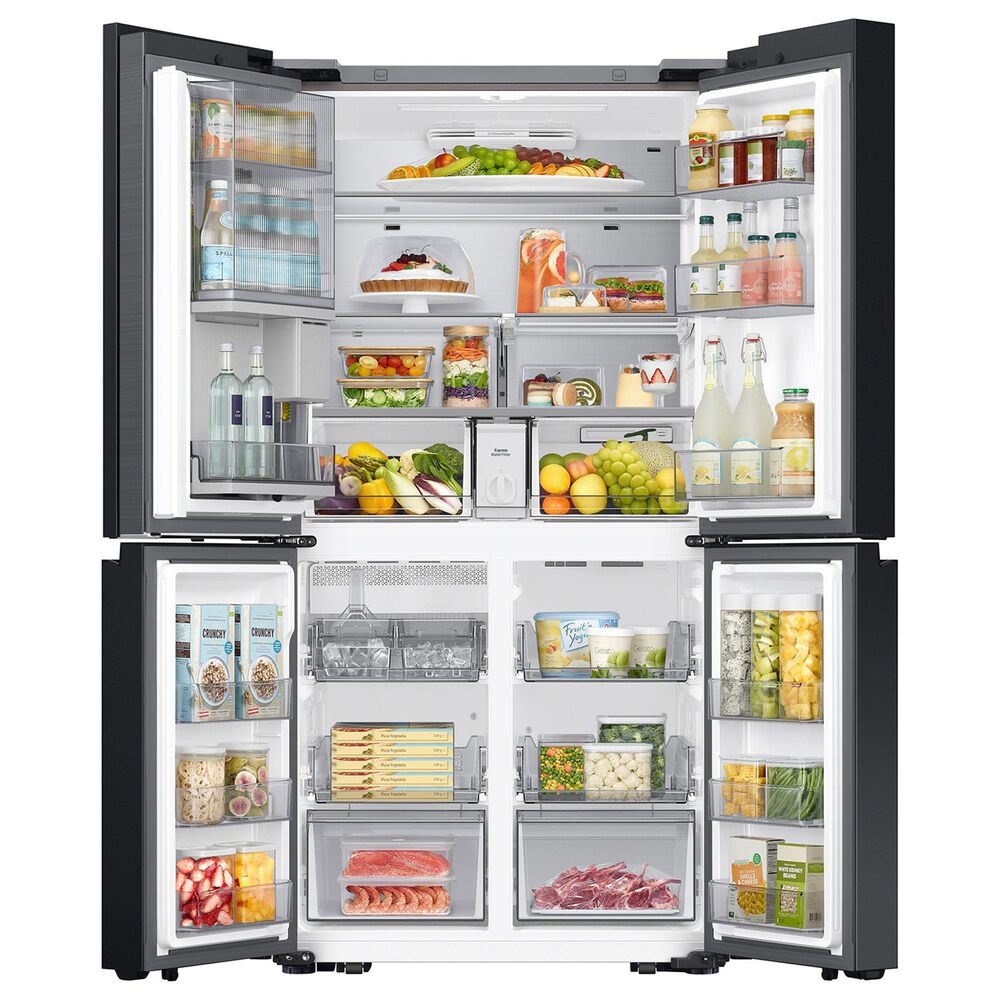 Samsung Bespoke 28.6 Cu. Ft. Bespoke 4-Door Flex French Door Refrigerator with Auto Open Door in White Glass, , large