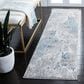 Safavieh Aston 2" x 8" Grey and Blue Runner, , large