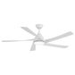 Minka-Aire Transonic 56" Ceiling Fan with LED Light in Flat White, , large