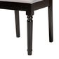 Baxton Studio Cherese Side Chair with Grey Cushion in Dark Brown (Set of 2), , large
