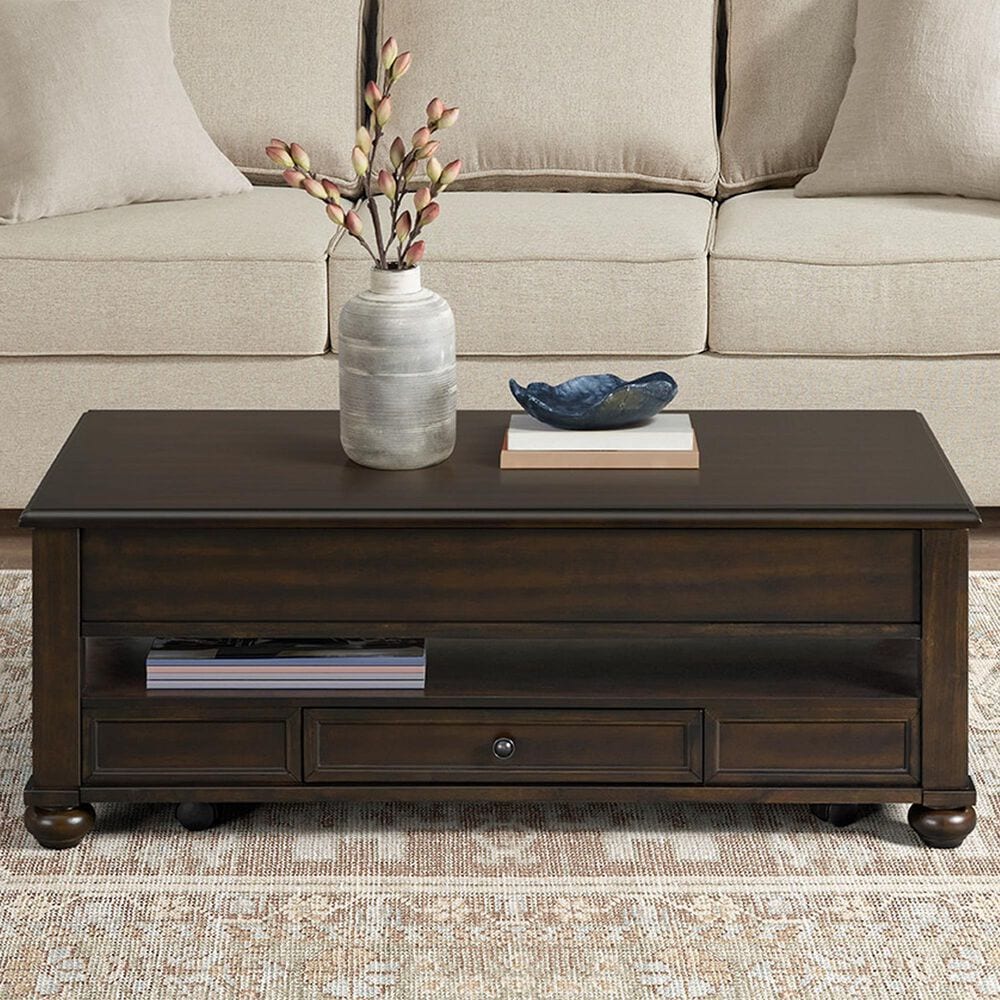 Mayberry Hill Wagner Rectangular Lift-Top Coffee Table in Cherry, , large