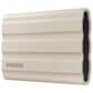 Samsung 2TB T7 Shield Portable External SSD in Beige, , large