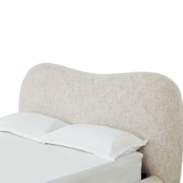 Urban Home Anansi Afra Queen Upholstered Headboard in Chinchilla, , large