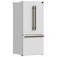 Forno Gallipoli 17.5 Cu. Ft. French Door Refrigerator with Bottom Freezer in White, , large