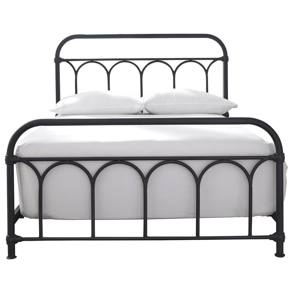 Ashley Nashburg Full Metal Slat Bed in Black, , large
