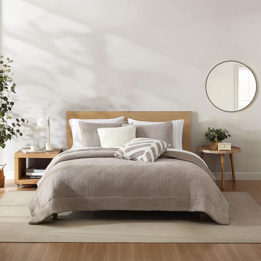 Sunday Citizen Snug Waffle 20&quot; Square Throw Pillow in Off White, , large