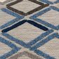 Central Oriental Fontana Parlan 3"1" x 5"3" Gray and Blue Area Rug, , large
