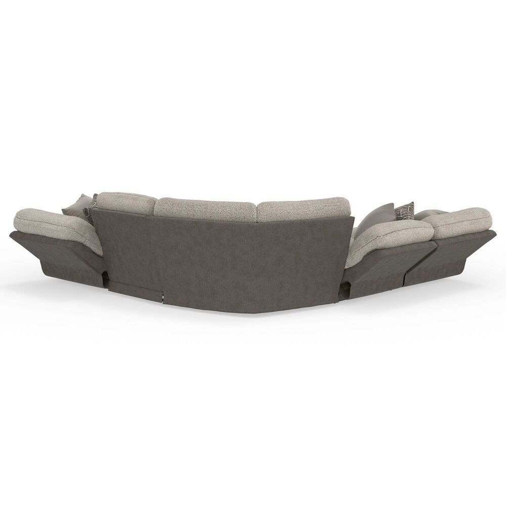 Catnapper Rendezvous 5-Piece Power Reclining Symmetrical Sectional in Slate and Fawn, , large
