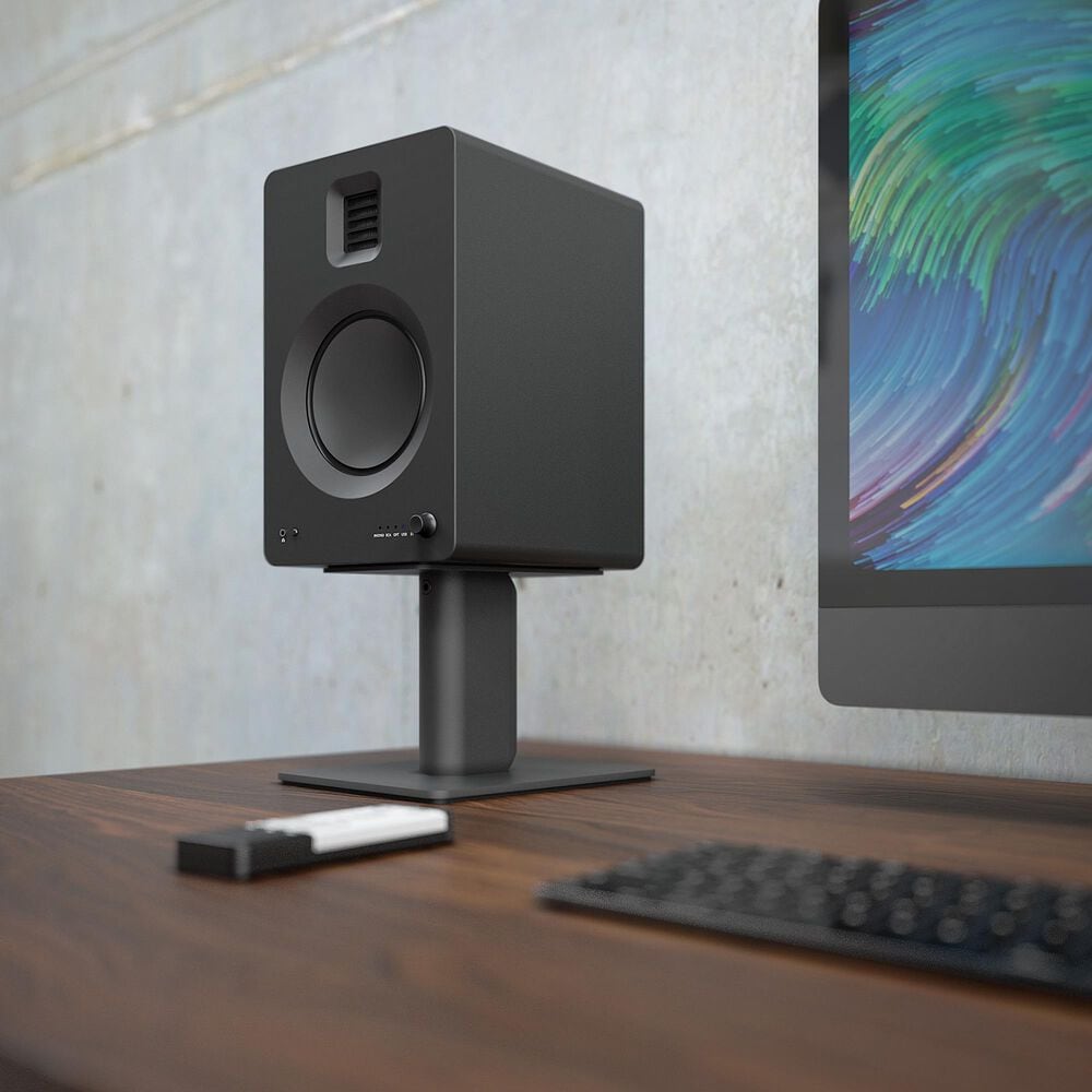 Kanto 6" Universal Desktop Speaker Stand with Cable Management in Black (Set of 2), , large