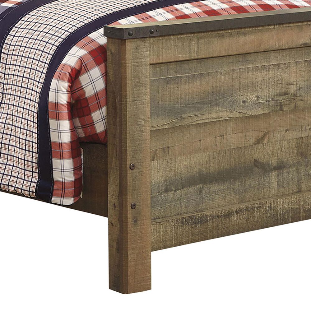 Ashley Trinell Twin Bookcase Bed in Replicated Oak Grain, , large
