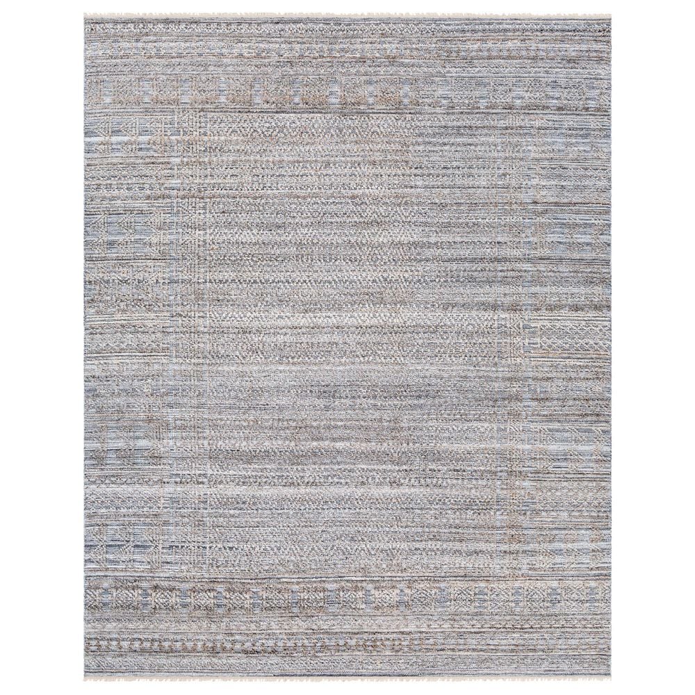 Surya Pompei Dark Brown, Black, Brown, Slate, Off-White and Rust 10" x 14" Area Rug, , large