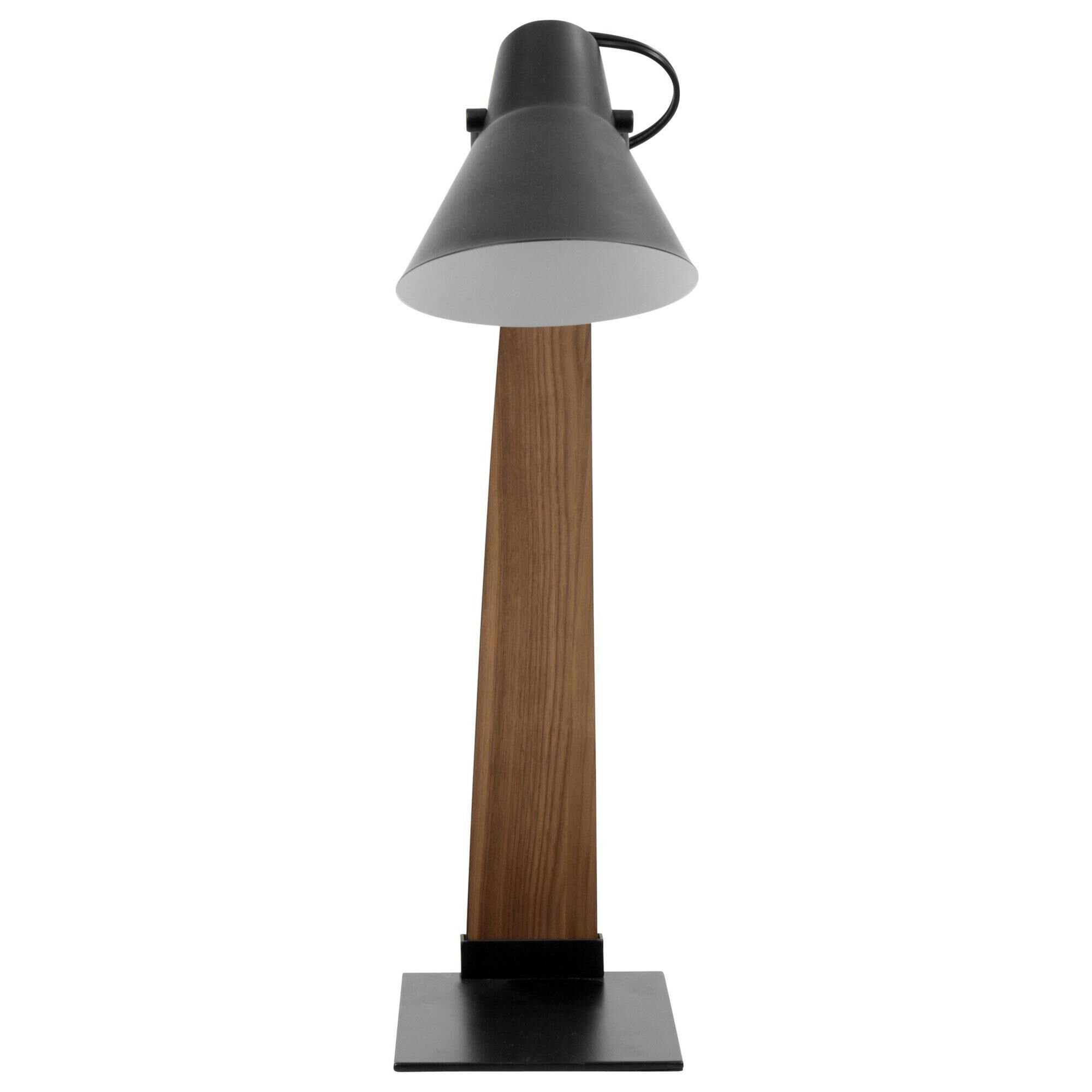 Grandview Gallery Noah Table Lamp in Walnut and Black