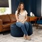 Jaxx Paran Oval Ottoman in Mondo Navy, , large