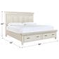 Riva Ridge Caraway Queen Storage Bed in Aged Ivory with USB Ports, , large