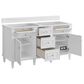 James Martin Vanities Lorelai 60" Double Vanity in Bright White with 3 cm Lime Delight Quartz Top, , large