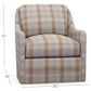 Lexington Home Brands Glenhaven Swivel Chair in Mixed Plaid, , large