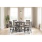 Ashley Wrenning 5-Piece Counter Height Dining Set in Light Gray, , large