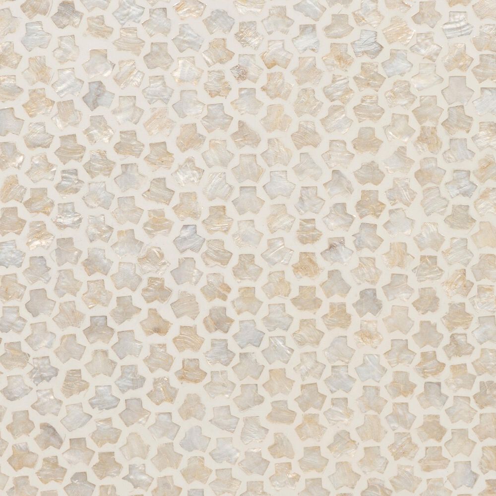 Linon Home Decor Peary Hourglass Side Table in Cream, , large