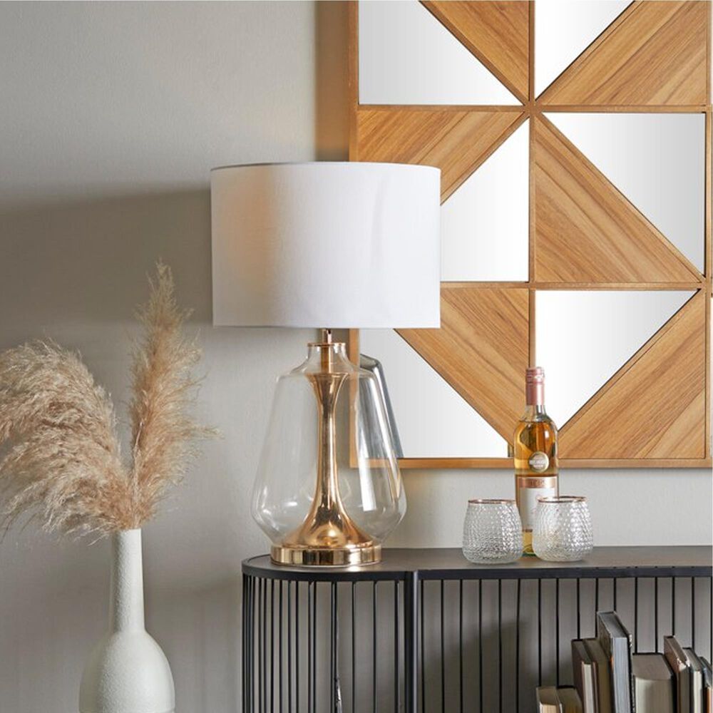 Maple and Jade Cosmoliving Gld/GLS Table Lamp, , large