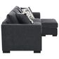 Coaster Storey 2-Piece Stationary Reversible Sleeper Sectional in Dark Grey, , large