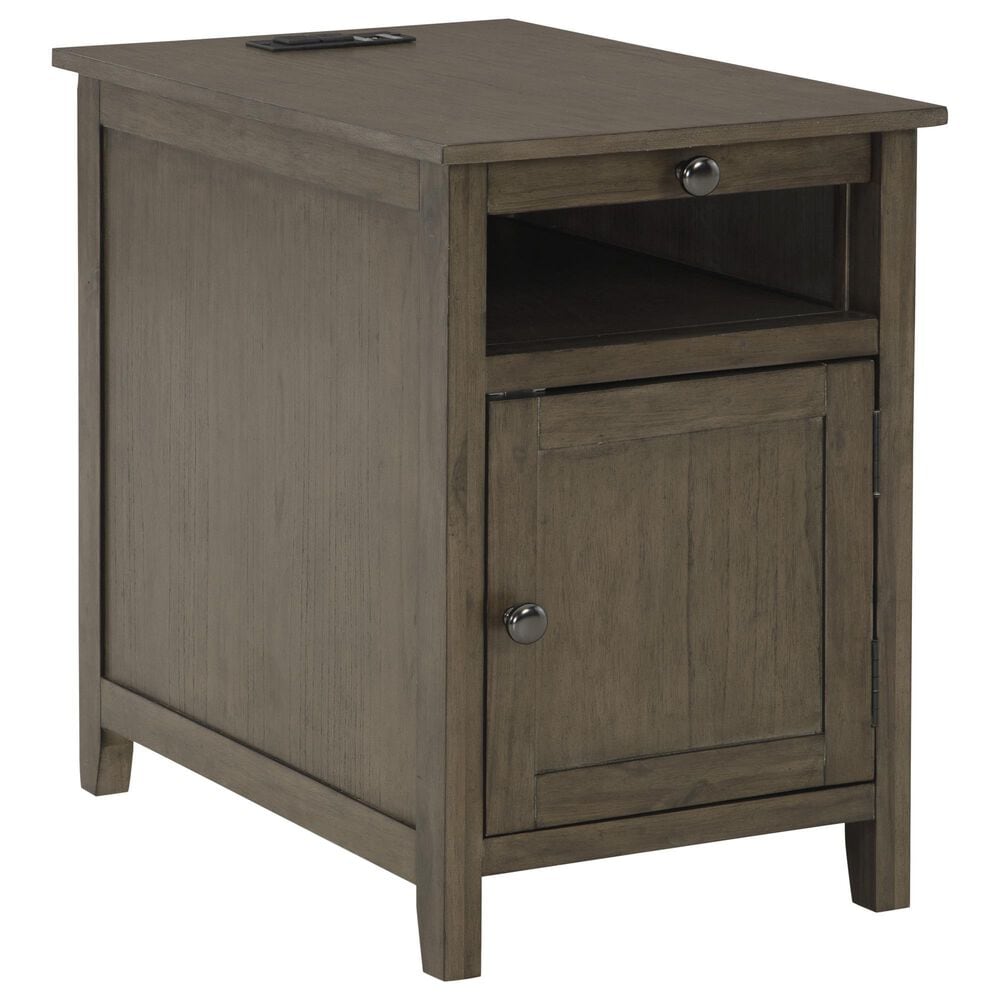 Ashley Treytown Chairside End Table in Grayish Brown, , large