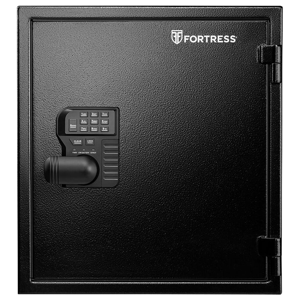 Fortress Large Fireproof and Waterproof Personal Safe in Black, , large