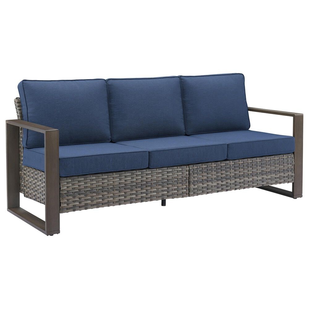Sunwell Garden 4-Piece Patio Fire Pit Set in Navy, , large
