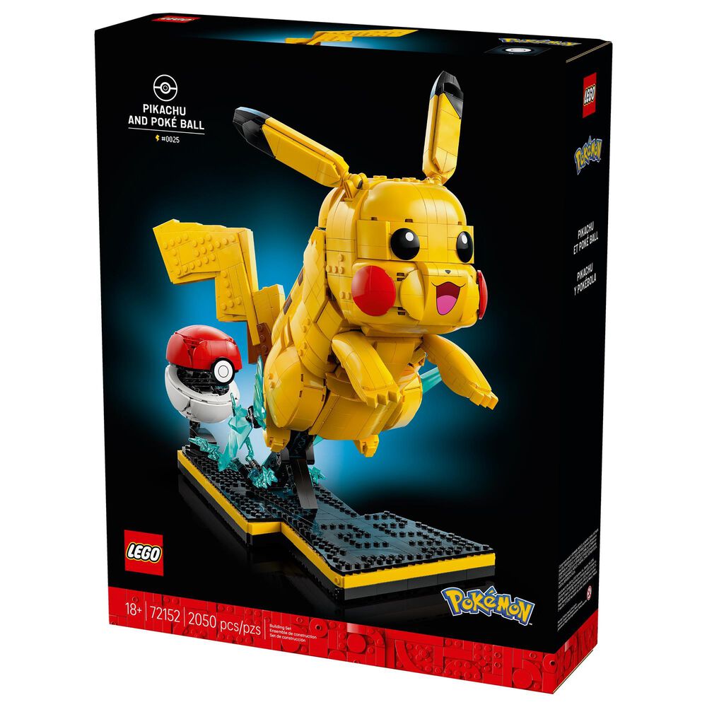 LEGO Pokemon Pikachu and Poke Ball Building Set, , large