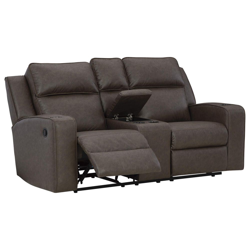 Ashley Lavenhorne 2-Piece Manual Reclining Living Room Set in Umber, , large