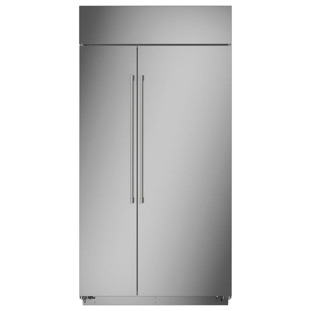 Monogram 42" Smart Built-In Side by Side Refrigerator (Handle Kit Not Included) in Stainless Steel, , large