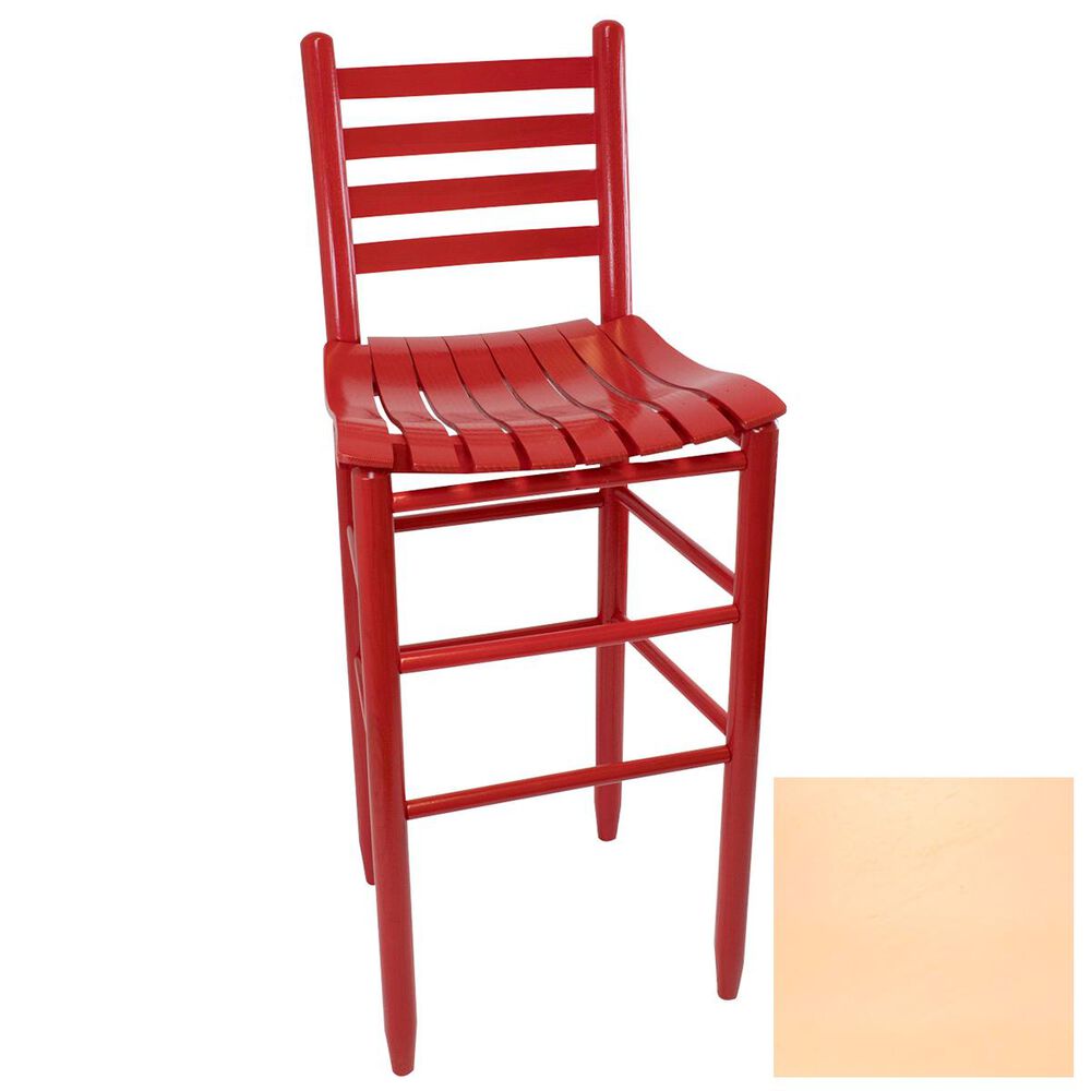 Lakeside Asheville Ladderback Barstool in Coastal Peach, , large