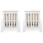 Hearth and Haven Outdoor Lounge Chair with White Frame in Beige (Set of 2), , large